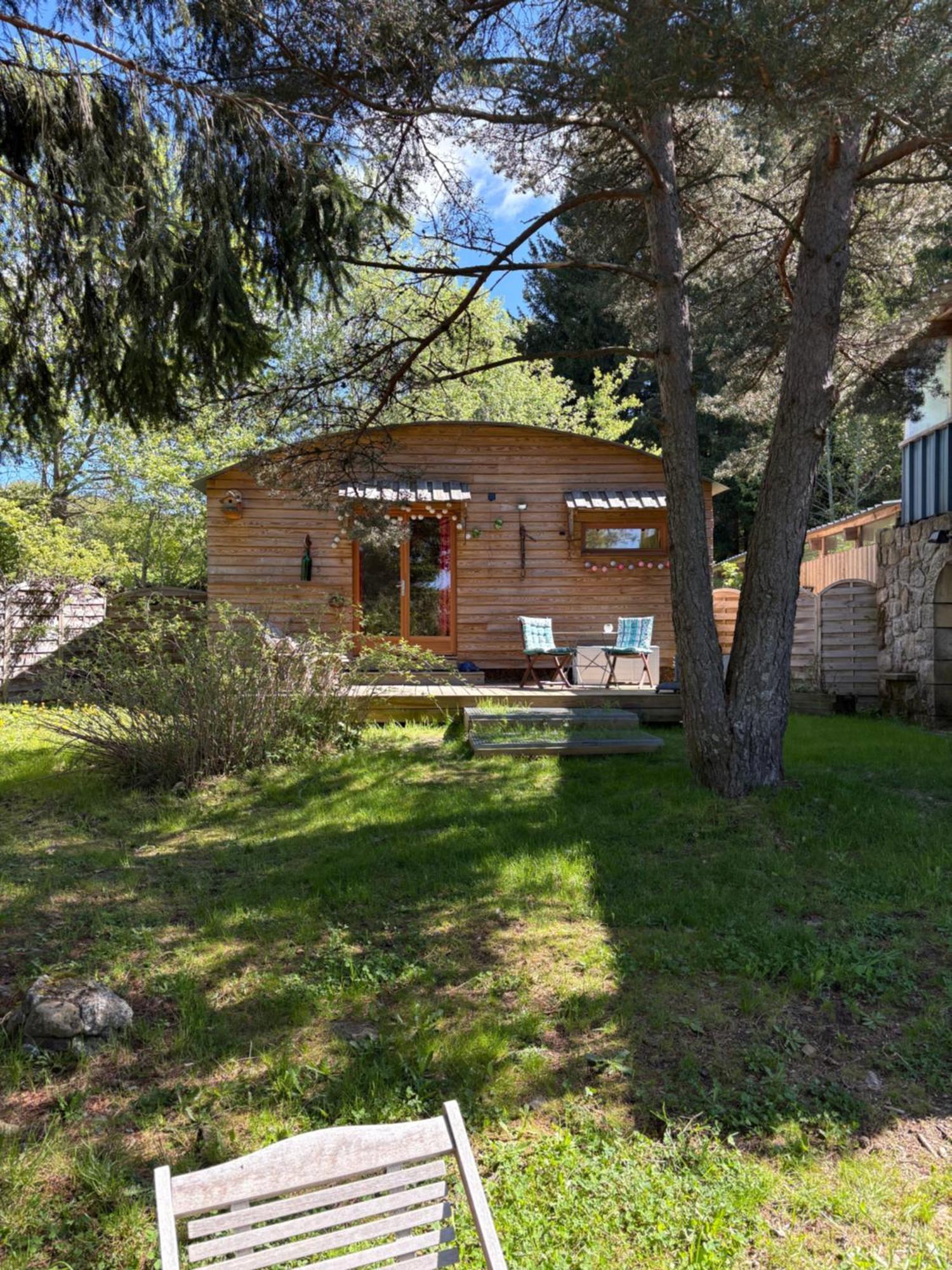Chalet Grenouille Domaine De La Mamounette Champclause Exterior foto